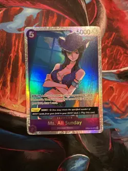 One Piece TCG English OP04-064 Ms. All Sunday Near-Mint Rare Foil - Image 1
