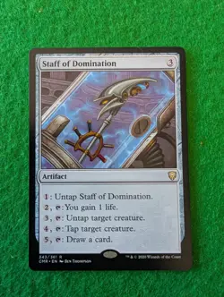 MTG Staff of Domination Commander Legends 343/361 Regular Rare - Image 1