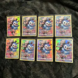 Pokemon TCG Piplup Sun & Moon Cosmic Eclipse 239/236 Holo Secret Rare lot mint - Image 1