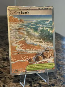 Pokemon TCG Surfing Beach 114/086 Full Art Ultra Rare Chaos Rising NM English - Image 2