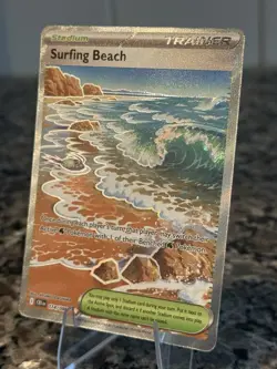 Pokemon TCG Surfing Beach 114/086 Full Art Ultra Rare Chaos Rising NM English - Image 4