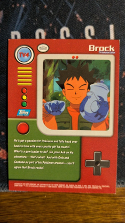 Pokemon Topps - TV4 Brock - Blue Label MP - Image 2