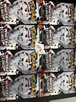 8 HEAVY 22.9g Pokemon TCG SV 10.5 White Flare Booster Packs Sealed! GOD PACKU! - Image 1