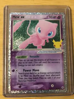 Mew ex 88/92 Celebrations Classic Collection 25th Anniversary Pokemon TCG NM-LP - Image 1