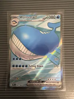 Wailord ex 097/084 Full Art Ultra Rare Pokemon Pitch Black ME05 NM English - Image 1