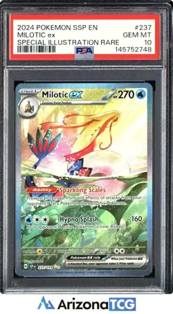 Pokemon 2024 Milotic ex 237/191 SIR Surging Sparks GEM MINT PSA 10 - Image 1