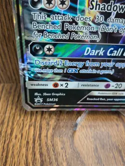Pokemon Jumbo Card Umbreon GX SM36 Black Star Promo Oversized Card 2017 - Image 4