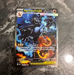 SPANISH❗Pokemon TCG Mega Charizard X EX 125/094 Flashfire Full Art Holo 360 HP - Image 1