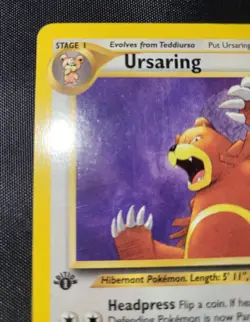 Ursaring Neo Discovery First Edition Non-holo Rare 34/75 WOTC Pokemon Card - Image 3