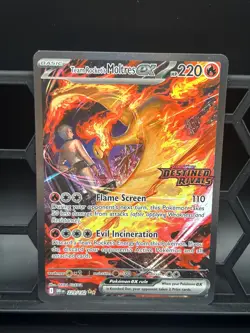 Team Rocket's Moltres ex (Destined Rivals Stamp) 229/182 Holo NM - Image 1