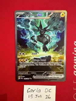 Zekrom ex 166/086- Black Bolt - Illustration Rare - Pokemon TCG Card - Image 1