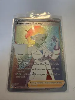 Roseanne's Backup ⭐ 180/172 Holo Rainbow Rare Brilliant Stars 2022 Pokemon NM - Image 1