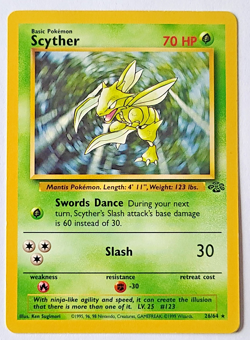 Pokemon TCG: Scyther Jungle #26/64 VLP-NM - Image 1