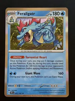Feraligatr 041/162 Holo SV05: Temporal Forces Pokemon TCG - Image 1