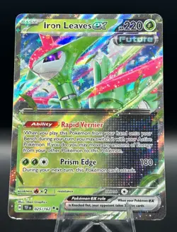 Iron Leaves ex 025/162 Double Rare Temporal Forces Pokemon TCG Holo Near Mint - Image 1