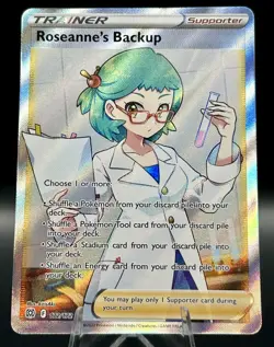 Roseanne's Backup 172/172 Ultra Rare Brilliant Stars Pokemon TCG Holo Near Mint - Image 1