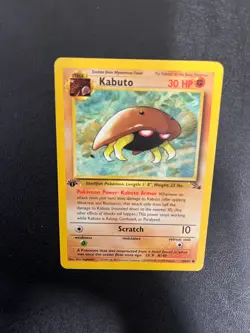 Pokemon Kabuto 50/62 1st Edition Fossil Set LP Vintage WOTC 1999 Pokemon Card - Image 5