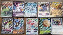 Pokemon Holo Jumbo Card Lot 12 Cards-Sylveon Lugia Lucario Victini - Image 1