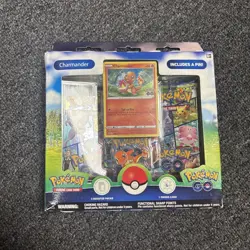 Pokemon GO TCG: CHARMANDER Pin Collection Box NEW - Image 1