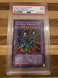 Yu-Gi-Oh! B. Skull Dragon BPT-006 Limited Edition Reverse Foil Error PSA 9 Mint - Image 1