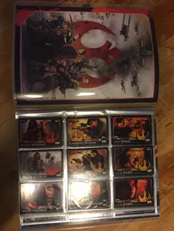 Star Wars ROGUE ONE Collector Binder Incomplete TOPPS Disney - Image 2