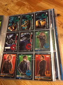 Star Wars ROGUE ONE Collector Binder Incomplete TOPPS Disney - Image 5