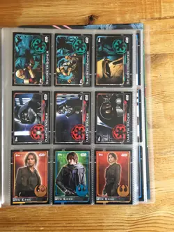 Star Wars ROGUE ONE Collector Binder Incomplete TOPPS Disney + 1 Limited Edition - Image 5