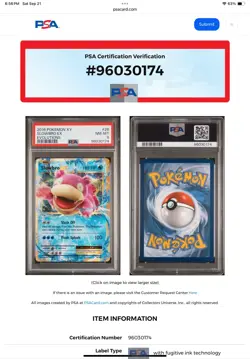 🔥2016 Pokemon #26 XY Evolutions Slowbro EX Psa 8 - Image 4