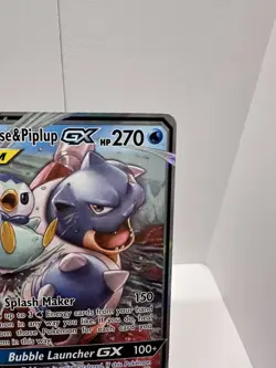 Pokemon TCG Blastoise and Piplup 38/236 GX Tag Team NM Condition - Image 2
