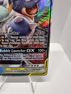 Pokemon TCG Blastoise and Piplup 38/236 GX Tag Team NM Condition - Image 5