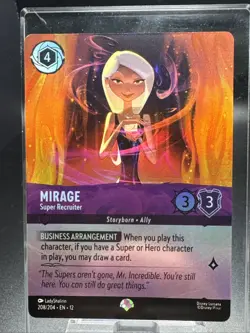 Disney Lorcana Wilds Unknown Mirage Super Recruiter Epic Foil #208/204 - Image 1