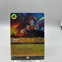Disney Lorcana Wilds Unknown Woody Waiting for a Friend 205/204 Epic Cold Foil - Image 1