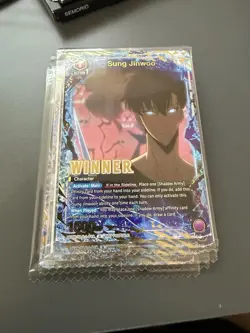 Sung Jinwoo WINNER PROMO UEPR/SLG-1-019 Solo Leveling Union Arena English Sealed - Image 1