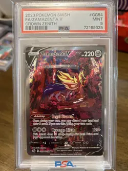 PSA 9 2023 Pokemon Crown Zenith Zamazenta V Full Art #GG54/GG70 - Image 1