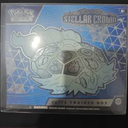 Pokemon TCG Stellar Crown Elite Trainer Box ETB New & Sealed w/protective case - Image 1