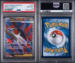 PSA 10 GEM Mint Mega Latias ex 163/132 Ultra Rare Full Art - Pokemon ME01 MEG - Image 2