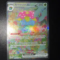 Pokemon TCG Venusaur EX Ultra Rare Full Art Scarlet and Violet 151 Card 198/165 - Image 3