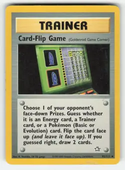 Pokemon CARD-FLIP GAME 92 Neo Genesis UNLIMITED MP - Image 1
