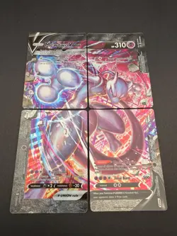 Pokemon TCG Mewtwo V-UNION 4-Card Holo Promo Set SWSH159-162 English NM - Image 1