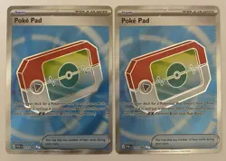 Pokemon Poke Pad 113/088 Perfect Order FULL ART 2 Card Lot - Image 1