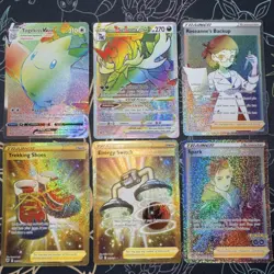 Pokemon TCG-Vstar Mixed Lot Of 6 Cards Gold /Rainbow Hyper Rare/legendary Cards - Image 1