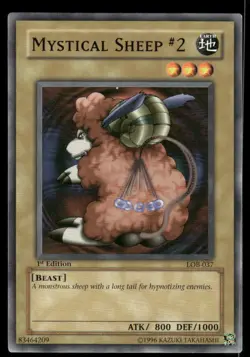 Mystical Sheep #2 1996 1st Edition Yu-Gi-Oh! TCG Card (NM) - Image 1