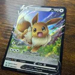 Eevee V SWSH065 SWSH: Sword & Shield Promo Cards Holo - Image 2