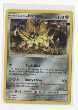 Pokemon Sun & Moon Black Star Promo Dusk Mane Necrozma SM124 - Image 1