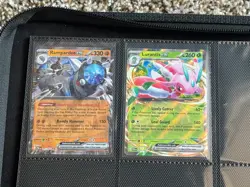 Hand painted Vault X 9-card Binder and various Pokemon cards - Image 4