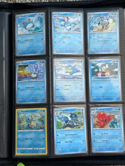 Hand painted Vault X 9-card Binder and various Pokemon cards - Image 5