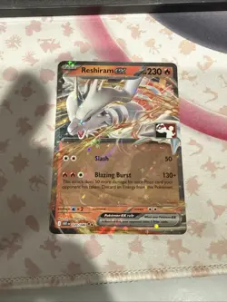 Reshiram Ex 020/086 Prize Pack Series Card Holo Rare Pokemon TCG Play Stamped - Image 1