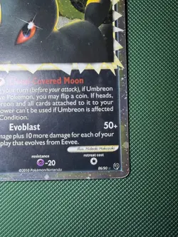 Umbreon Prime 86/90 Ultra Rare Holo HGSS Pokemon Undaunted LP/MP+ - Image 5