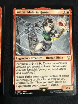 MTG Final Fantasy VII Red Rare 4 Card Lot Yuffie Vincent Cait Sith Avalanche - Image 3