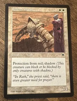 Magic the Gathering Tempest Soltari Priest MTG - Image 1